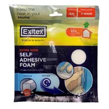 Exitex Extra Wide Self Adhesive Foam Draught Excluder 5m