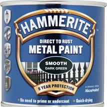 Hammerite Direct to Rust Smooth Dark Green 250ml