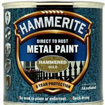 Hammerite Direct to Rust Hammered Finish Gold 250ml