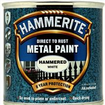 Hammerite Direct to Rust Hammered Finish White 250ml
