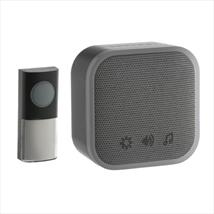 Plug In Flashing Door Chime Black