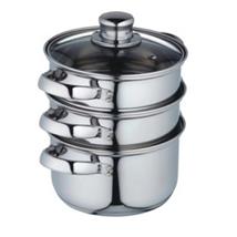 KitchenCraft Stainless Steel Three Tier 16cm Steamer