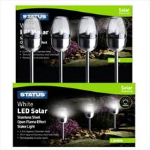 Status Lilydale Stainless Steel Solar Garden Lights Pk of 3