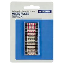 Assorted Fuses Pk of  10