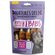 Natures Deli Triple Flavour Kebabs Treats 100gm (Rice Free)