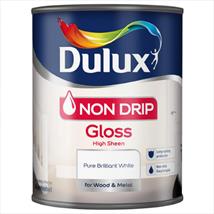 Dulux Non Drip Gloss Pure Brilliant White 1.25ltr