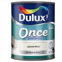 Dulux Once Satinwood Jasmine White