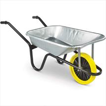 Galvanised Contractors Wheelbarrow 85ltr Puncture Proof