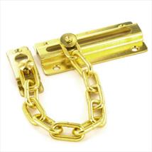 Securit Steel Door Chain Brass Finish 80mm