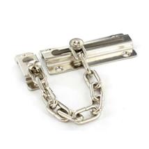 Securit Steel Door Chain Nickel Plated 80mm