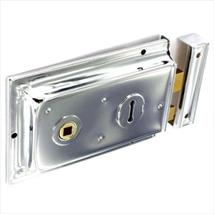 Securit Double Handed Rim Lock Chrome 150mm