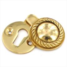 Securit Georgian Covered Escutcheon Brass 35mm