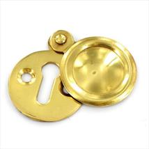 Securit Victorian Covered Escutcheon Brass Finish35mm