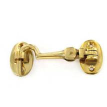 Securit Brass Cabin Hook Silent Type 150mm