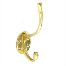 Securit Brass Hat & Coat Hook 125mm
