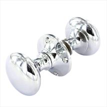 Securit Chrome Rim Knobset 50mm