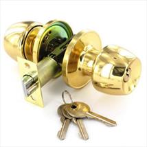 Securit Brass Entrance Lock Set