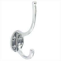 Securit Victorian Chrome Hat & Coat Hook 125mm