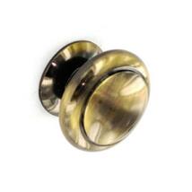 Securit Brass Antique Cupboard Knob 30mm