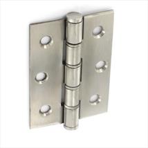 Securit Button Tip Washered Hinges Satin Stainless Steel 75mm Pk of 2