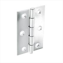 Securit Steel Butt Hinges Polished Chrome Plated (Pair) 75mm