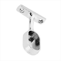 Securit Chrome Oval End Bracket 30mm Pk 2