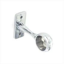 Securit Rail End Bracket Chrome Plated 25mm