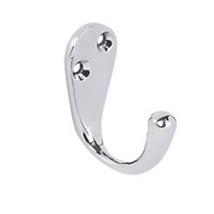 Securit Coat Hooks Chrome Plated 50mm x 2