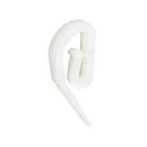 Securit White Nylon Curtain Hook Pack of 2