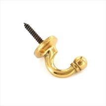 Securit Brass Tieback Hook Ball End XL Pk of 2