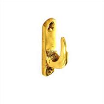 Securit Brass Modern Tie Back Hook 40mm Pack of 2