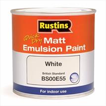 Rustins Small Matt Emulsion White 250ml