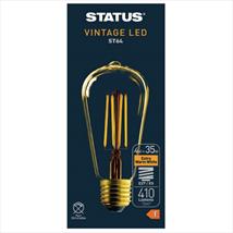 Status Crystalite Antique LED ST64 4w Pk of 2