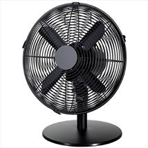 Status 12" Satin Black Desk Fan