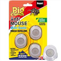 The Big Cheese Mini Ultrasonic Mouse Repeller Plug In Pk of 3