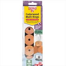 Zero In Cedarwood Moth Rings Pk of 10