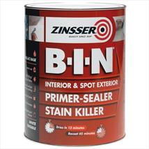 Zinsser B.I.N Primer & Sealer Stain Killer Paint 1ltr
