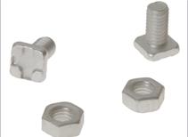 ALM GH004 Square Glaze Bolts & Nuts Pack of 20