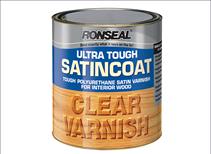 Ronseal Ultra Tough Internal Clear Satincoat Varnish 750ml