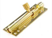 Securit Brass Door Bolt 25mm x 75mm