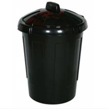 Black Plastic Dustbin 80 Litre