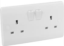 Scolmore Click Mode DP Switched Socket 2 Gang CMA036