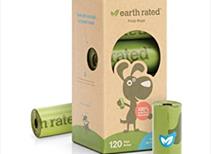 Earth Rated, Dog Waste Bags, Unscented, 120 Bags, 8 Refill Rolls