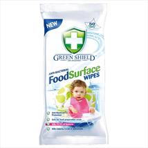 Green Shield Anti-Bacterial Food Surface Wipes Pk 50