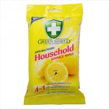 Green Shield Anti-Bacterial Household Surface Wipes Pk 50