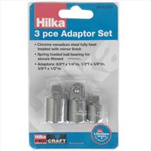 Hilka 3 pce Socket Adaptor Set