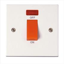 Status 45A Double Pole Switch With Neon