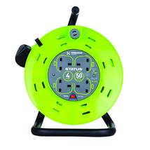 Status 50 mtr Cable Reel 13 amp 4 Socket Outlet with Thermal Cut Out