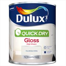 Dulux Quick Dry Gloss Pure Brilliant White 750ml