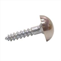 Dome Mirror Screws 25mm x 8 Chrome Plated Pk of 4